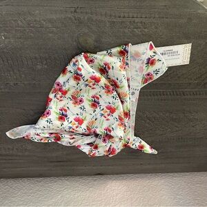 Doll Floral silk Scarf nwt - as is